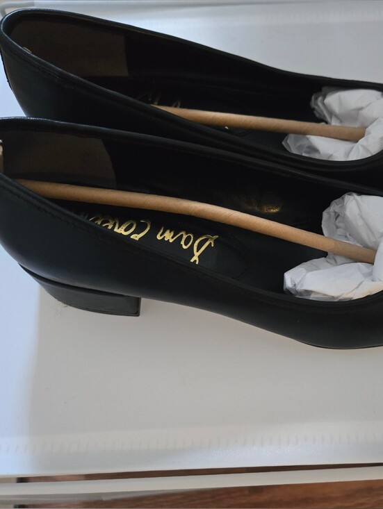 Sam Edelman Shoes - Sam Edelman Black Square-Toe Ballet Pumps